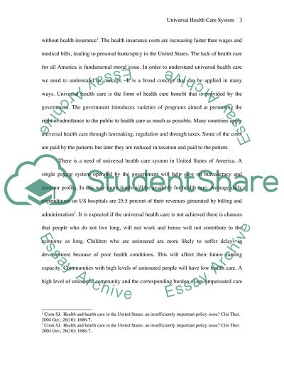 Universal Healthcare in the United States