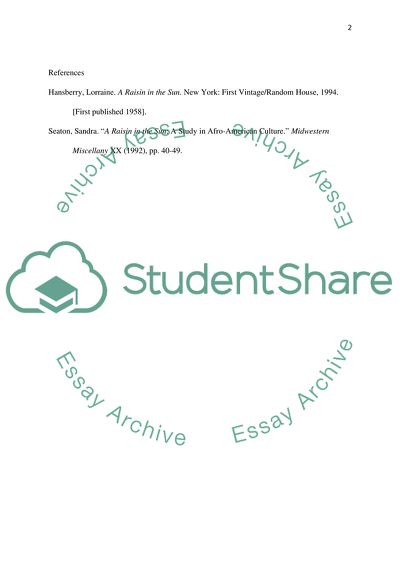 Raisin in the Sun Article