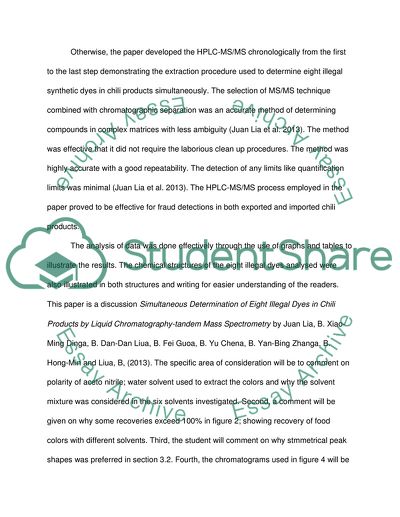 Use of Liquid Chromatography-Tandem Mass Spectrometry