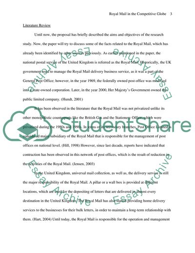 Royal mail and competitors