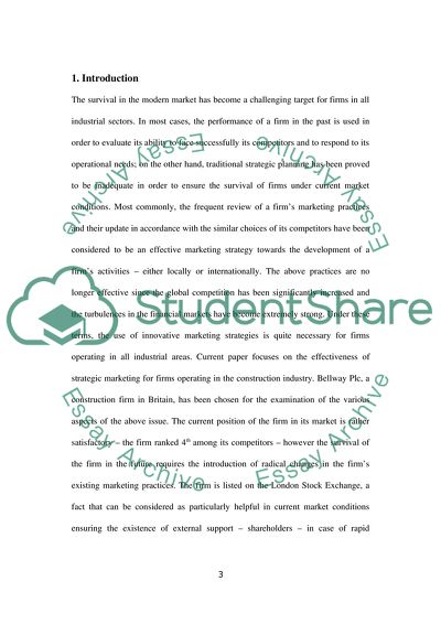 An Effective Marketing Strategy in the Development of a Firms Activities