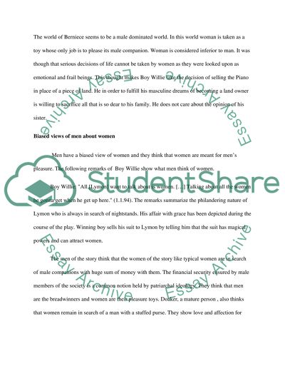 The Role of Women in Piano Lesson