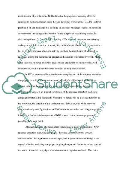 Marketing for Non-Profit Organisations