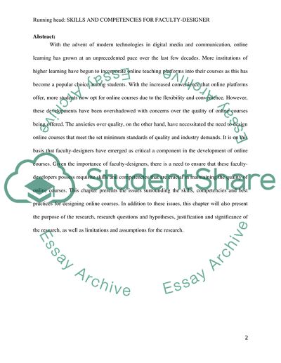 Instructional Development Skills for Designers Developing Online Courses