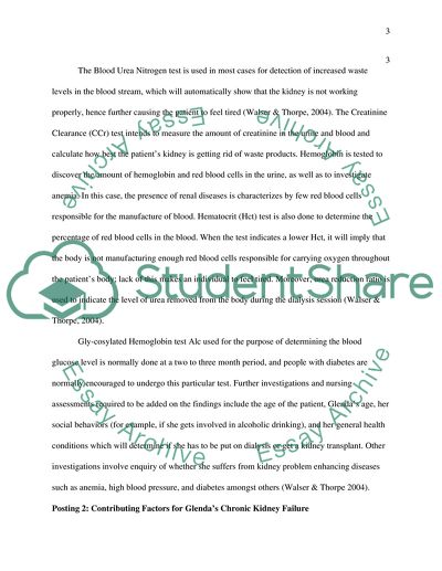 Diagnosis of Chronic Kidney Disease