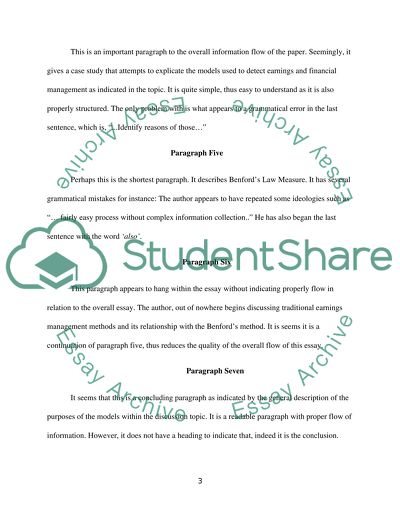 Detecting Earnings Management: Use of Dechow and Dichews Model, Beneish Model and Benfords Law Measure