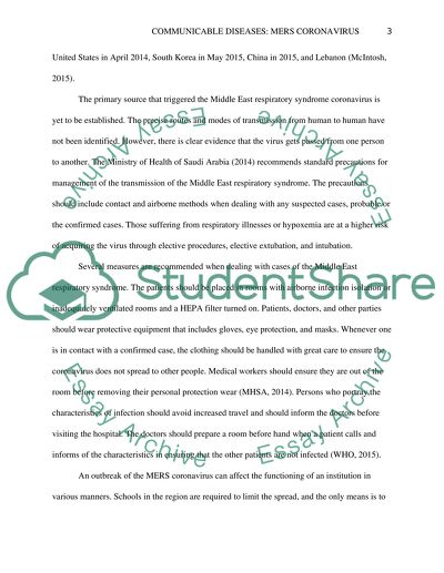 Community and public health nursing outbreak