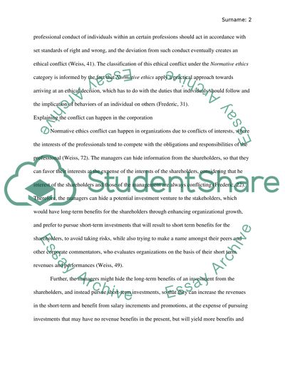 Ethical Problem in Business