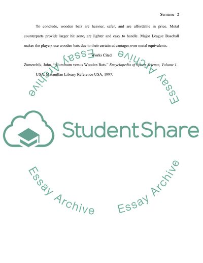 Wooden Bat or Metal Bat