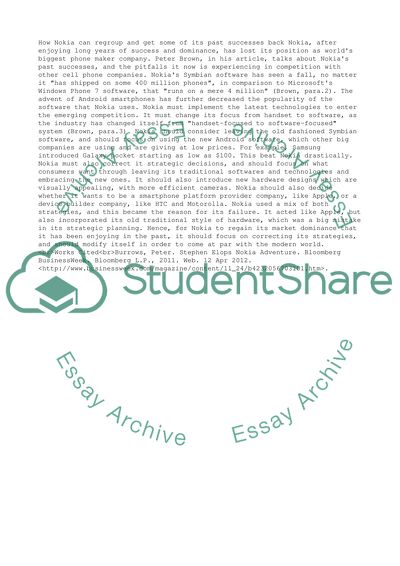 Nokias Past Successes