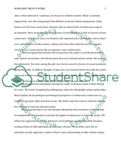 Meads Coming of Age in Samoa as an Attempt to Popularize Anthropology