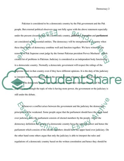 Regulations of a Democratic Country