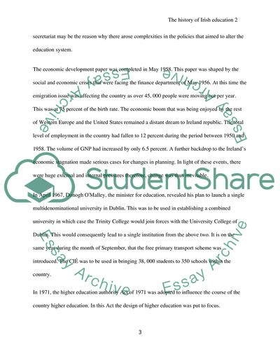 The History of Irish Education