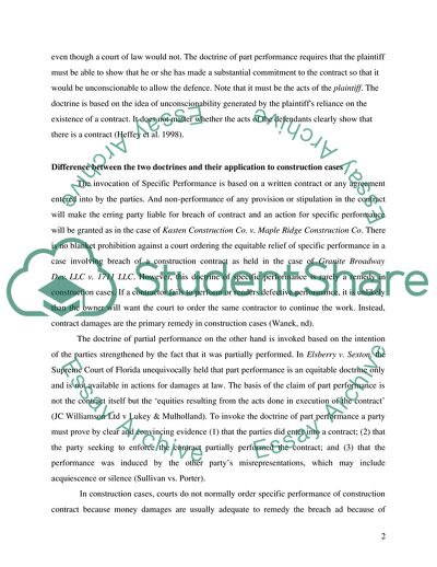 Difference between the two Doctrines and Their Application to Construction Cases