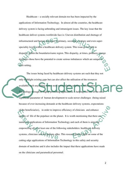 The Impact of Information Technology on Healthcare