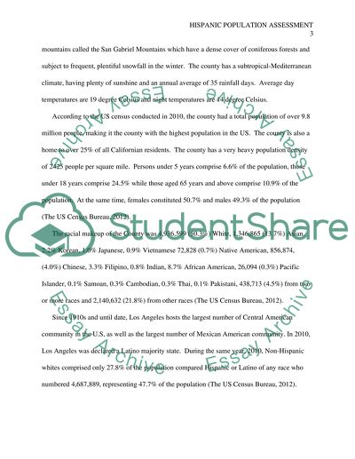 The Situation of the Hispanic Population in the United States