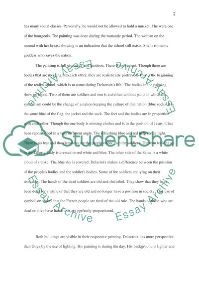 Francisco De Goyas The Third of May and Eugene Delacroixs Liberty Leading The People