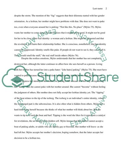 Barfing as Identity Development and Expression in Myles Everyday Barf