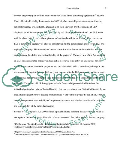 Major Differences between Partnerships