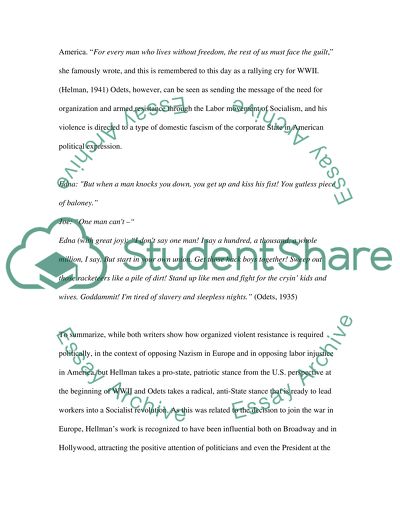 Lillian Hellman and Clifford Odets