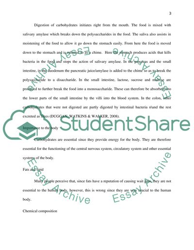 Nutrition for Health and Social Care (DISCUSSION)