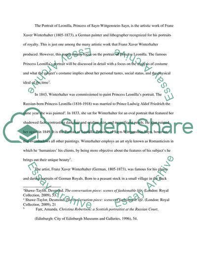 Portrait of Leonilla Princess of Sayn-Wittgenstein-Sayn