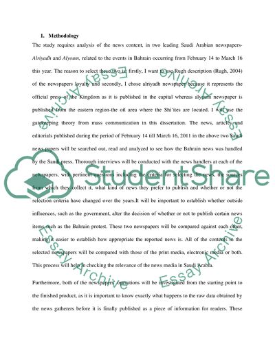Methodology in Leading Saudi Arabian Newspapers