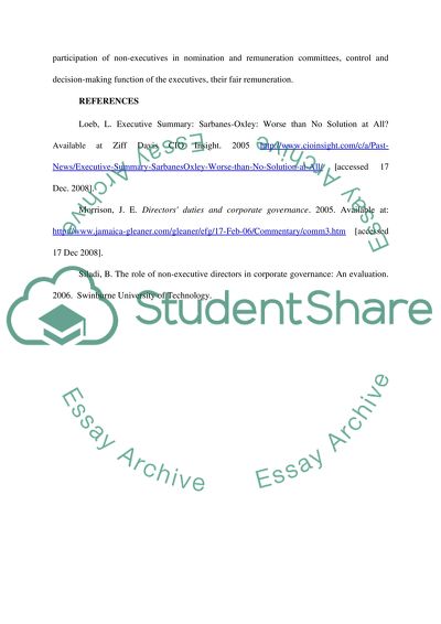 Directors Duties and Corporate Governance