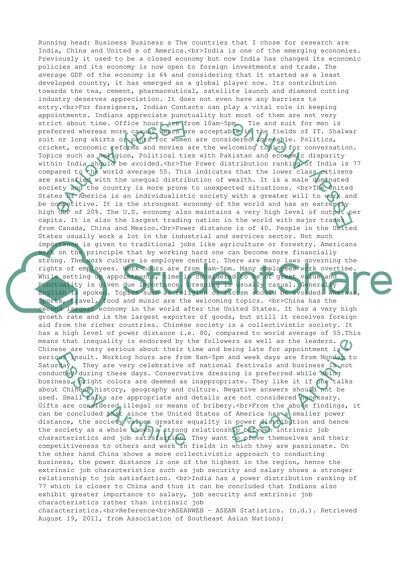 Approaches to Conducting Business