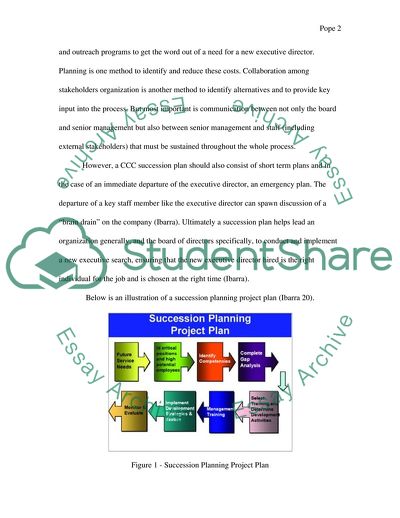 Succession Plan for Executive Director