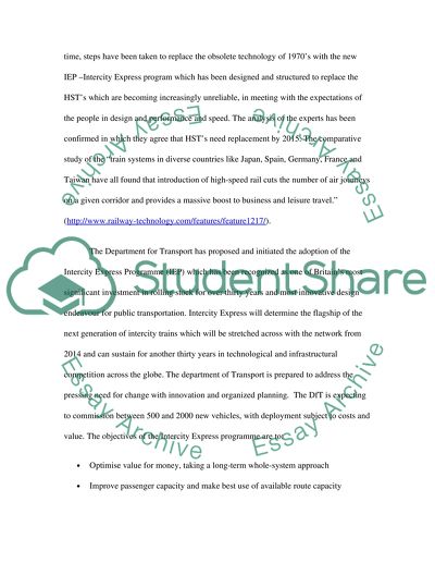 The High-Speed Train