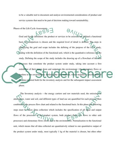 Life Cycle Assessment Report