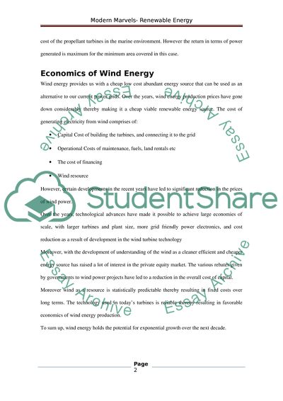 renewable resources essay