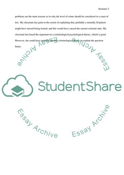 Criminological Theory and Sanctions