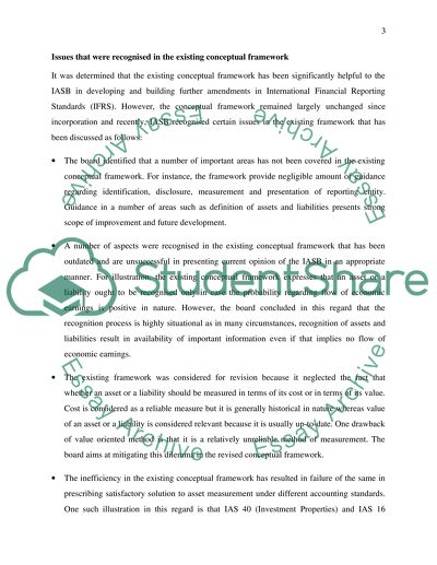 Critical Review of Conceptual Framework