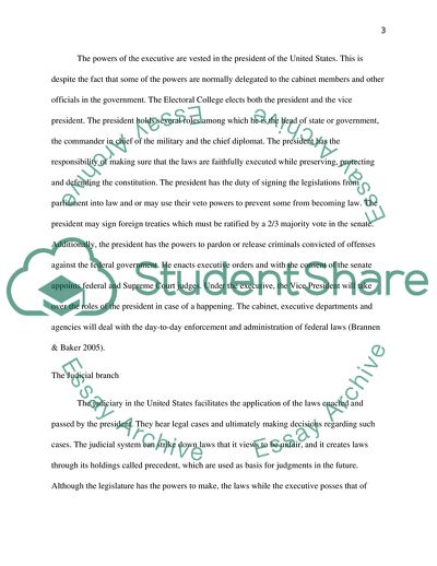 The Legislative Branch of the United States