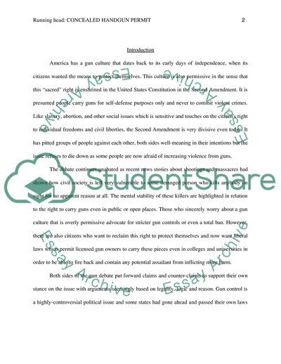 Concealed Handgun Permit in Texas