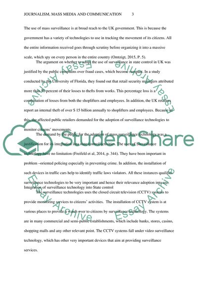 Integration of Surveillance Technology into Strategies of State Control by Public Order in the UK