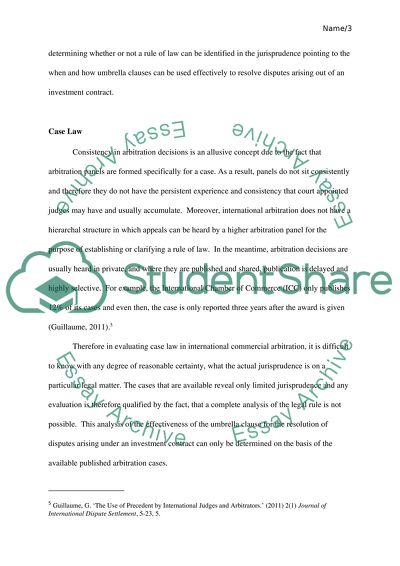 Effectiveness of Umbrella Clauses in Bilateral Treaties