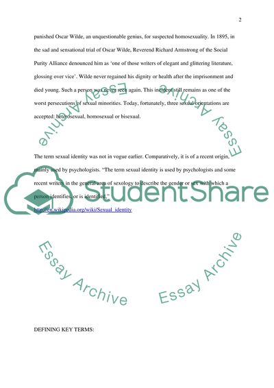 Analysis of Sexual Identities