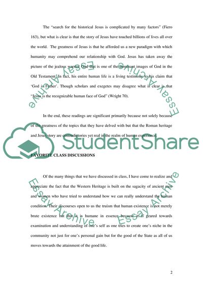 Personal Meaning about Favorite Parts of Education