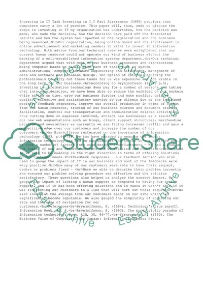 Investing in the IT Sphere