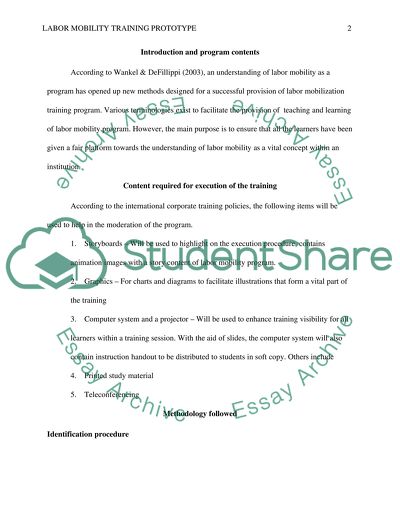 Labor Mobility Training Prototype