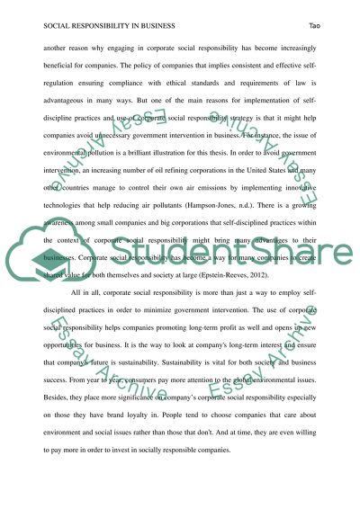 Social Responsibility in Business