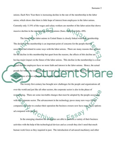 The future of unions in the United States