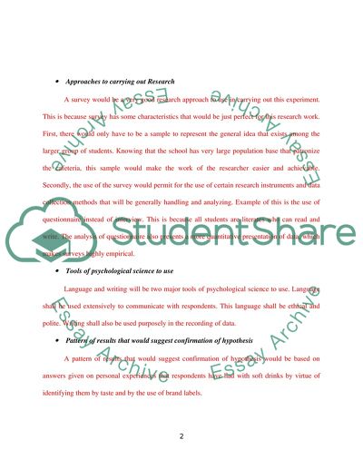 Taste of Different Drinks