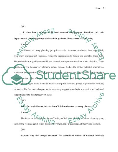 Paraphrasing 5 answers