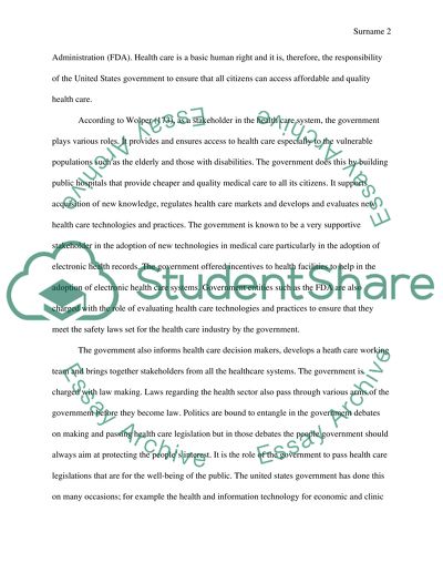 The Health Care System in the United States