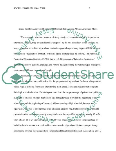 The Various Types of Dropout Rates Among Different Categories of People