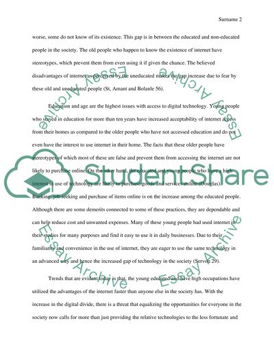 Digital Divide/Digital Inequality